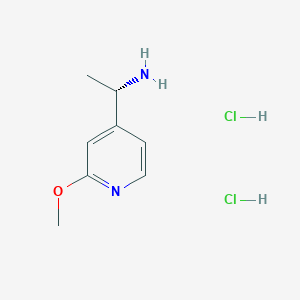 molecular formula C8H14Cl2N2O B2756997 (s)-1-(2-Methoxypyridin-4-yl)ethanamine 2hcl CAS No. 2177257-68-8