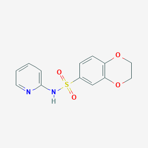 molecular formula C13H12N2O4S B275701 N-pyridin-2-yl-2,3-dihydro-1,4-benzodioxine-6-sulfonamide 