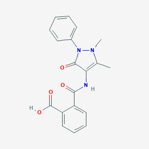 2-[(1,5-Dimethyl-3-oxo-2-phenylpyrazol-4-yl)carbamoyl]benzoic acid
