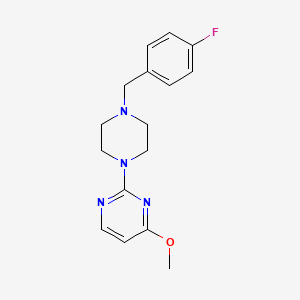 2-{4-[(4-Fluorophenyl)methyl]piperazin-1-yl}-4-methoxypyrimidine
