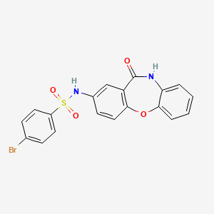 4-bromo-N-(11-oxo-10,11-dihydrodibenzo[b,f][1,4]oxazepin-2-yl)benzenesulfonamide