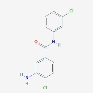 molecular formula C13H10Cl2N2O B275705 3-amino-4-chloro-N-(3-chlorophenyl)benzamide 