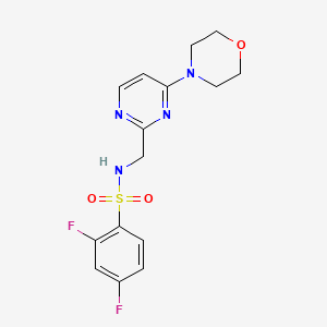 2,4-difluoro-N-((4-morpholinopyrimidin-2-yl)methyl)benzenesulfonamide