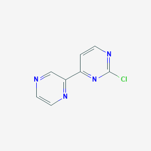 2-Chloro-4-(pyrazin-2-yl)pyrimidine