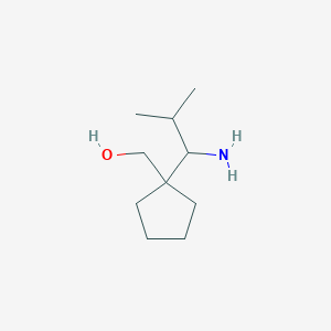molecular formula C10H21NO B2757072 [1-(1-Amino-2-methylpropyl)cyclopentyl]methanol CAS No. 1858992-65-0