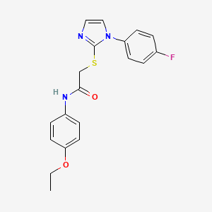N-(4-ethoxyphenyl)-2-((1-(4-fluorophenyl)-1H-imidazol-2-yl)thio)acetamide