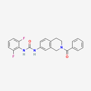 molecular formula C23H19F2N3O2 B2757087 1-(2-Benzoyl-1,2,3,4-tetrahydroisoquinolin-7-yl)-3-(2,6-difluorophenyl)urea CAS No. 1209310-95-1