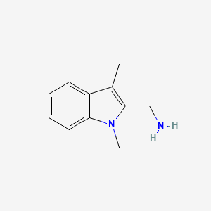 molecular formula C11H14N2 B2757089 (1,3-dimethyl-1H-indol-2-yl)methanamine CAS No. 169615-65-0