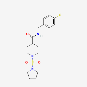 N-(4-(methylthio)benzyl)-1-(pyrrolidin-1-ylsulfonyl)piperidine-4-carboxamide