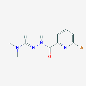(E)-N'-(6-Bromopicolinoyl)-N,N-dimethylformohydrazonamide