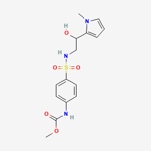 methyl (4-(N-(2-hydroxy-2-(1-methyl-1H-pyrrol-2-yl)ethyl)sulfamoyl)phenyl)carbamate
