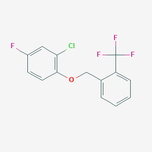 2-Chloro-4-fluorophenyl 2-(trifluoromethyl)benzyl ether