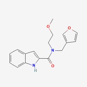 N-(furan-3-ylmethyl)-N-(2-methoxyethyl)-1H-indole-2-carboxamide
