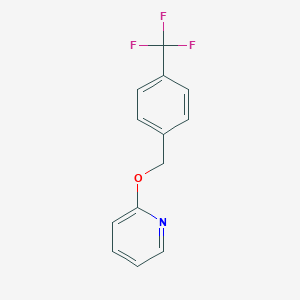 molecular formula C13H10F3NO B275712 2-Pyridinyl 4-(trifluoromethyl)benzyl ether 
