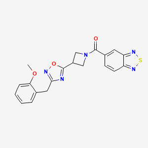 Benzo[c][1,2,5]thiadiazol-5-yl(3-(3-(2-methoxybenzyl)-1,2,4-oxadiazol-5-yl)azetidin-1-yl)methanone