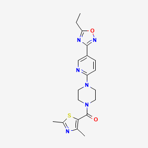 (2,4-Dimethylthiazol-5-yl)(4-(5-(5-ethyl-1,2,4-oxadiazol-3-yl)pyridin-2-yl)piperazin-1-yl)methanone
