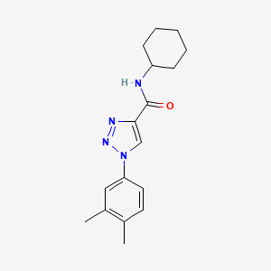 molecular formula C17H22N4O B2757144 N-cyclohexyl-1-(3,4-dimethylphenyl)-1H-1,2,3-triazole-4-carboxamide CAS No. 1105215-13-1