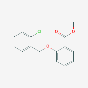 molecular formula C15H13ClO3 B275716 Methyl 2-[(2-chlorobenzyl)oxy]benzoate 