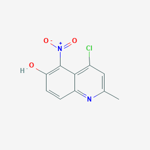 molecular formula C10H7ClN2O3 B2757166 4-Chloro-2-methyl-5-nitroquinolin-6-ol CAS No. 28613-36-7
