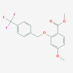 Methyl 4-methoxy-2-{[4-(trifluoromethyl)benzyl]oxy}benzoate