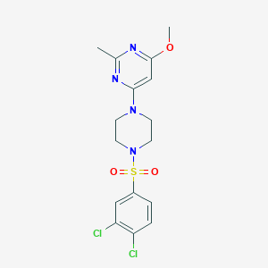 4-(4-((3,4-Dichlorophenyl)sulfonyl)piperazin-1-yl)-6-methoxy-2-methylpyrimidine