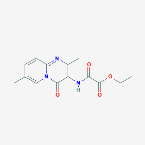 ethyl 2-((2,7-dimethyl-4-oxo-4H-pyrido[1,2-a]pyrimidin-3-yl)amino)-2-oxoacetate