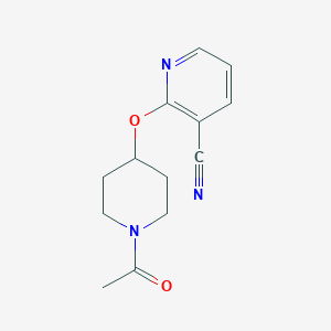 2-((1-Acetylpiperidin-4-yl)oxy)nicotinonitrile