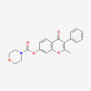 2-methyl-4-oxo-3-phenyl-4H-chromen-7-yl morpholine-4-carboxylate