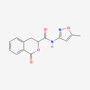 N-(5-methyl-1,2-oxazol-3-yl)-1-oxo-3,4-dihydroisochromene-3-carboxamide