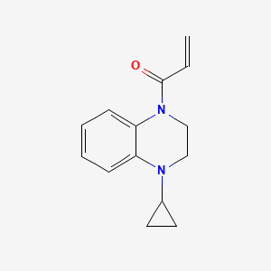 1-(4-Cyclopropyl-2,3-dihydroquinoxalin-1-yl)prop-2-en-1-one