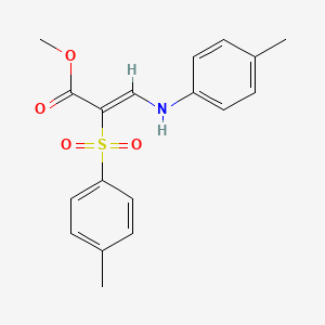 methyl (2Z)-3-[(4-methylphenyl)amino]-2-[(4-methylphenyl)sulfonyl]acrylate