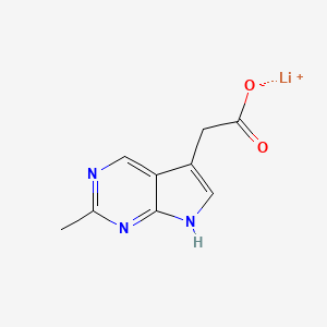 Lithium;2-(2-methyl-7H-pyrrolo[2,3-d]pyrimidin-5-yl)acetate