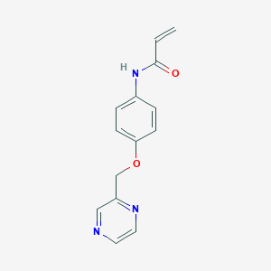 N-[4-(Pyrazin-2-ylmethoxy)phenyl]prop-2-enamide