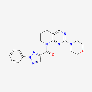 (2-morpholino-6,7-dihydropyrido[2,3-d]pyrimidin-8(5H)-yl)(2-phenyl-2H-1,2,3-triazol-4-yl)methanone