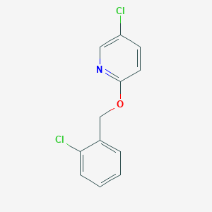molecular formula C12H9Cl2NO B275723 2-Chlorobenzyl 5-chloro-2-pyridinyl ether 