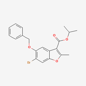 Isopropyl 5-(benzyloxy)-6-bromo-2-methyl-1-benzofuran-3-carboxylate