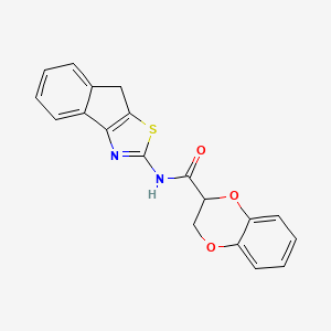 N-(8H-indeno[1,2-d]thiazol-2-yl)-2,3-dihydrobenzo[b][1,4]dioxine-2-carboxamide