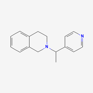 molecular formula C16H18N2 B2757257 2-(1-(Pyridin-4-yl)ethyl)-1,2,3,4-tetrahydroisoquinoline CAS No. 2034375-72-7