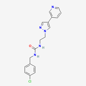 1-[(4-chlorophenyl)methyl]-3-{2-[4-(pyridin-3-yl)-1H-pyrazol-1-yl]ethyl}urea