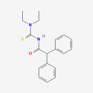 molecular formula C19H22N2OS B2757293 N-(diethylcarbamothioyl)-2,2-diphenylacetamide CAS No. 313274-66-7