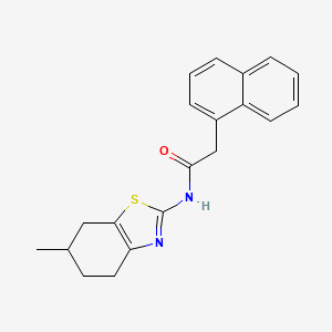 N-(6-methyl-4,5,6,7-tetrahydro-1,3-benzothiazol-2-yl)-2-(1-naphthyl)acetamide