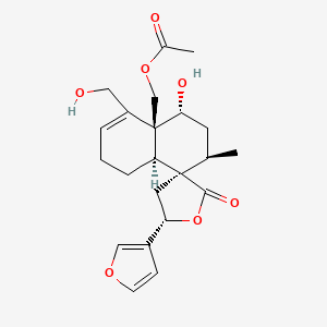 [(4Ar,5R,5'S,7R,8R,8aS)-5'-(furan-3-yl)-5-hydroxy-4-(hydroxymethyl)-7-methyl-2'-oxospiro[1,2,5,6,7,8a-hexahydronaphthalene-8,3'-oxolane]-4a-yl]methyl acetate