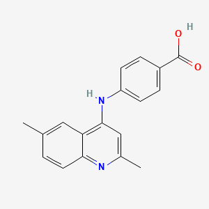 4-[(2,6-dimethylquinolin-4-yl)amino]benzoic Acid