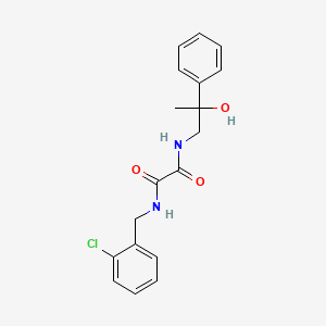 molecular formula C18H19ClN2O3 B2757329 N1-(2-chlorobenzyl)-N2-(2-hydroxy-2-phenylpropyl)oxalamide CAS No. 1351616-45-9