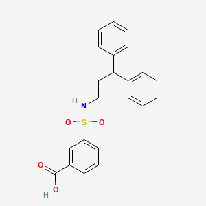 3-[(3,3-Diphenylpropyl)sulfamoyl]benzoic acid