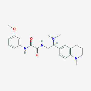 N1-(2-(dimethylamino)-2-(1-methyl-1,2,3,4-tetrahydroquinolin-6-yl)ethyl)-N2-(3-methoxyphenyl)oxalamide