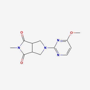 5-(4-Methoxypyrimidin-2-yl)-2-methyl-3a,4,6,6a-tetrahydropyrrolo[3,4-c]pyrrole-1,3-dione