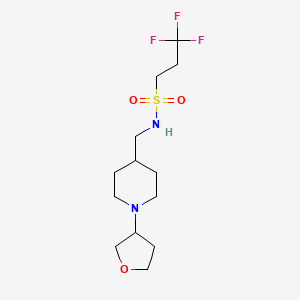 3,3,3-trifluoro-N-((1-(tetrahydrofuran-3-yl)piperidin-4-yl)methyl)propane-1-sulfonamide