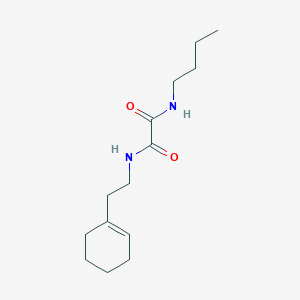 molecular formula C14H24N2O2 B2757361 N1-丁基-N2-(2-(环己-1-烯-1-基)乙基)草酰胺 CAS No. 872202-75-0