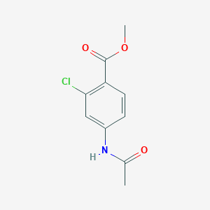 molecular formula C10H10ClNO3 B275737 Methyl 4-acetamido-2-chlorobenzoate 